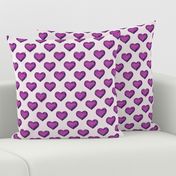 heart print dark pink