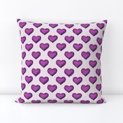 heart print dark pink