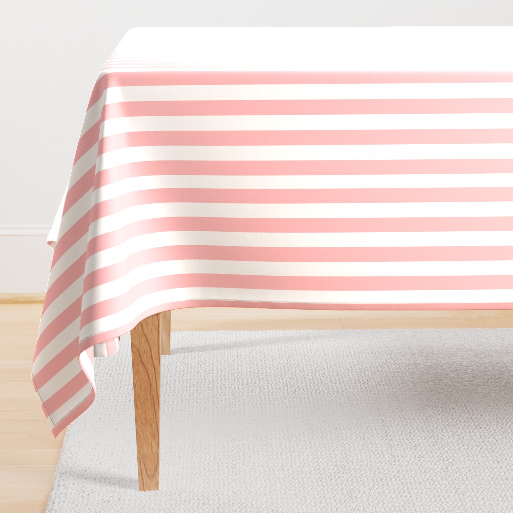 Cabana Stripes in Peachy Pink