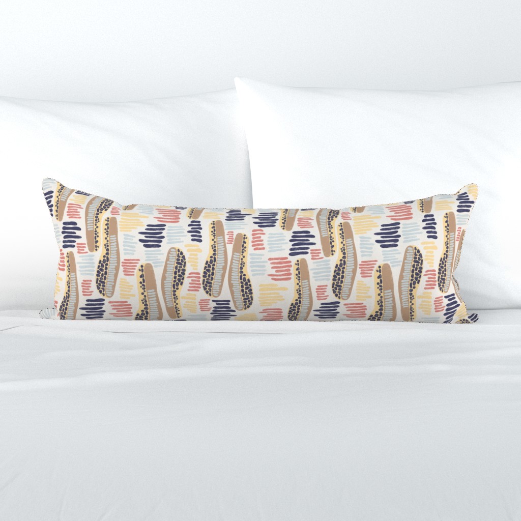 Abstract Housse de coussin lombaire extra long | Spoonflower