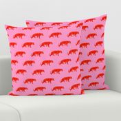 Vintage Cheetahs in Coral + Pink