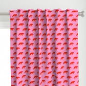 Vintage Cheetahs in Coral + Pink