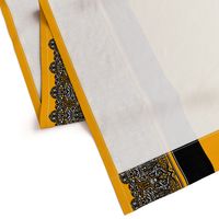 High Contrast Yellow Lace Border