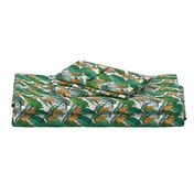 Tropical banana palm leaves pattern