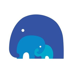 Elephant Family (Blue)