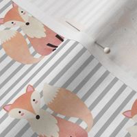 Fox,  Gray Stripe – Woodland Animals Baby Design, Ginger Lous