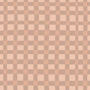 Hand-drawn Gingham-Sandpiper-Boho Cinnamon Bun Palette-8in-Small Scale