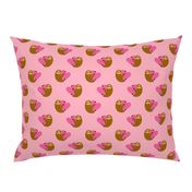 Sloth in love pink smaller size