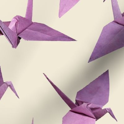 origami cranes eggshell (Med)