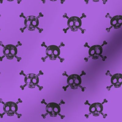 skull and bones (purple)