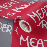 meat is murder graffiti
