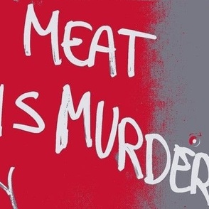 meat is murder graffiti