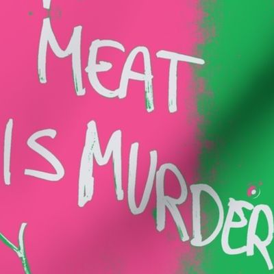 meat is murder preppy graffiti
