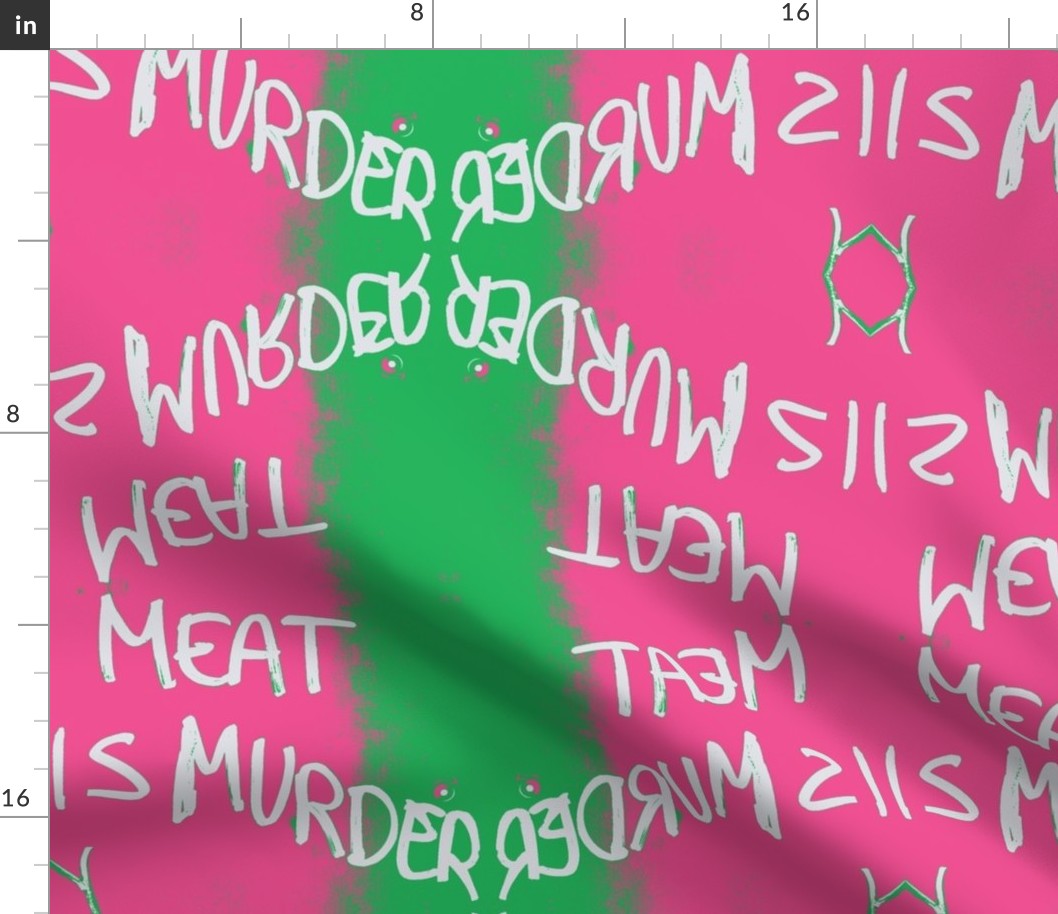 meat is murder preppy graffiti