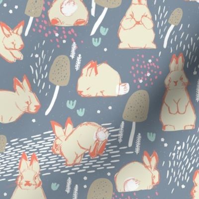 Cottontail Rabbit Kits M+M Smoke by Friztin