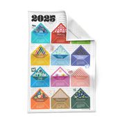 2024 Special Delivery Tea Towel Calendar & Wall Hanging || pretty envelopes