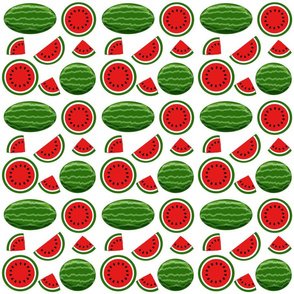 watermelon white 6x6