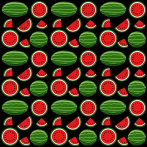 watermelon black 6x6
