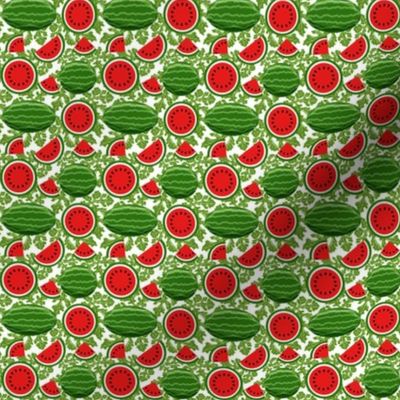 watermelon and vines 2x2