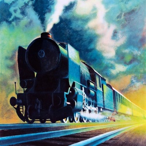 3-16 German State Railroad Poster - 1950