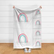 1 blanket + 2 loveys: rainbow baby