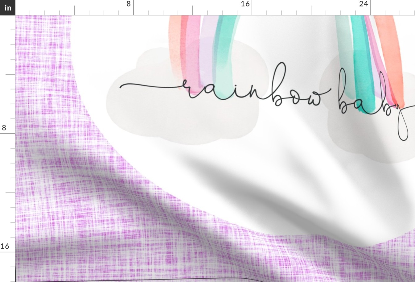 1 blanket + 2 loveys: lilac rainbow baby