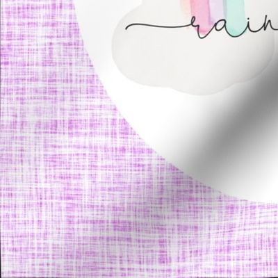 6 loveys: lilac rainbow baby