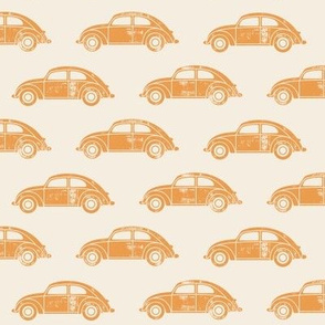 vintage cars - retro orange