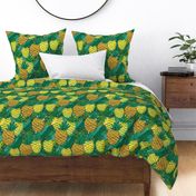 Fruits pattern with pineapples.