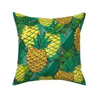 Fruits pattern with pineapples.