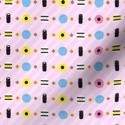 Kawaii Candy Liquorice Allsorts (Pink Stripe)