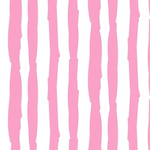 Paper Stripes in Shell Pink Vertical