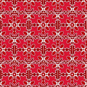 Marble Mosaic Small Tiles in Red