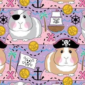 pink and purple guinea pig pirates