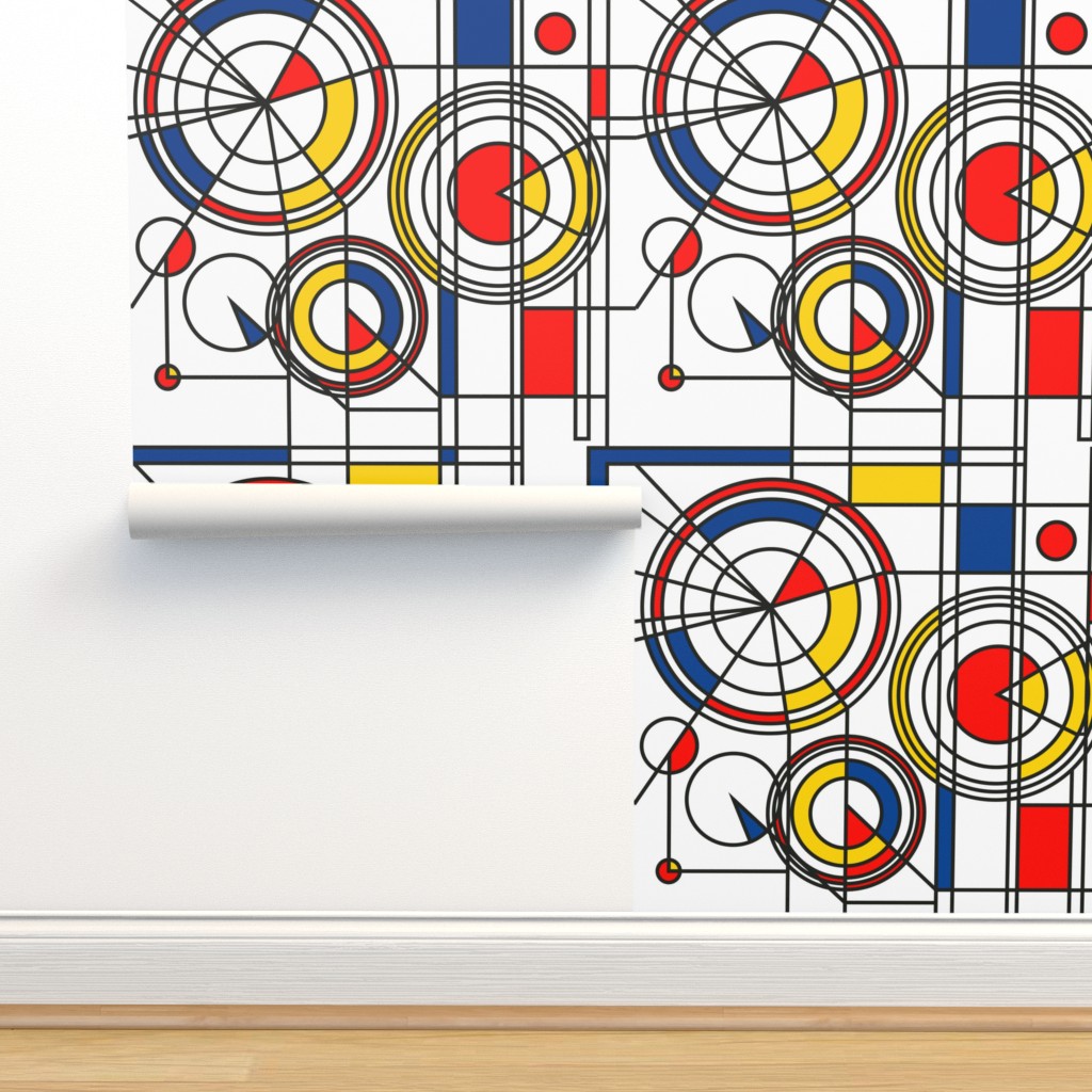 This Geometric Wallpaper Celebrates 100 Years of Bauhaus  Cool Material