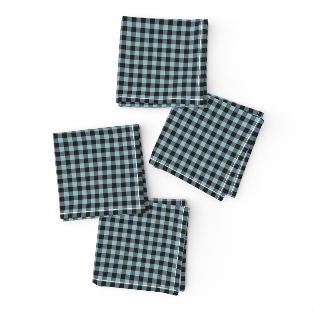 1/4" Blue Buffalo Plaid - Woodland Critter Coordinate