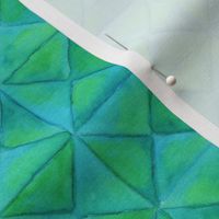 Sea Green Watercolor Triangles