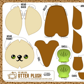 Cut & Sew Otter Plush Brown