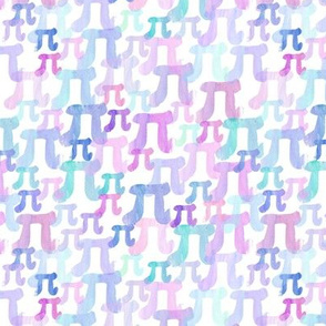 Watercolor Pi (Purple Small)