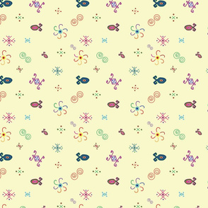 Ethnic handmade ornament, seamless pattern 