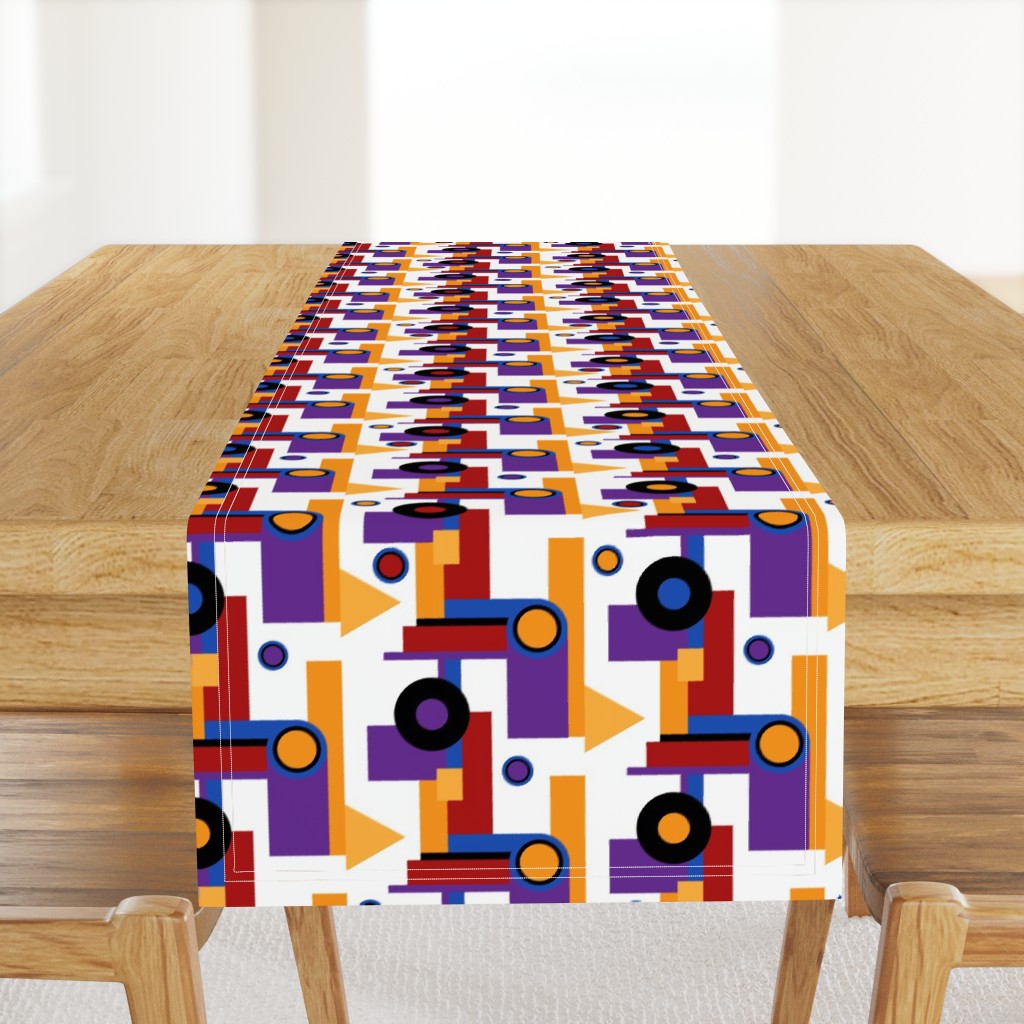 Boho colorful Bauhaus geometrics