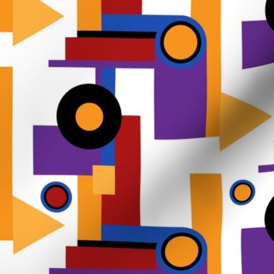Boho colorful Bauhaus geometrics