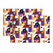 Boho colorful Bauhaus geometrics