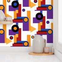 Boho colorful Bauhaus geometrics