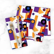 Boho colorful Bauhaus geometrics