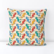 Seahorses on Yellow