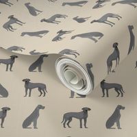 great dane blue simple tan dog breed fabric 