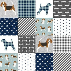 beagle (2 inch) cheater quilt pet quilt b wholecloth