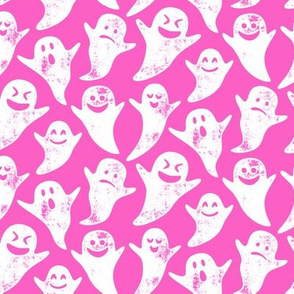 ghost on hot pink - halloween