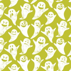 ghost on lime - halloween